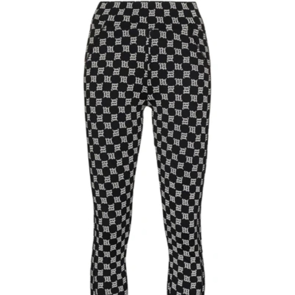MISBHV Women's Black and Silver Leggings Size L